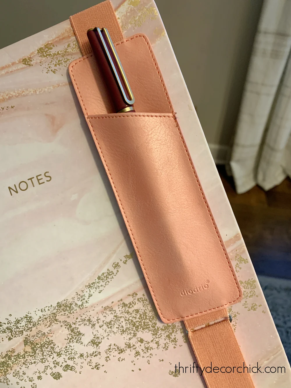 notebook with pen holder